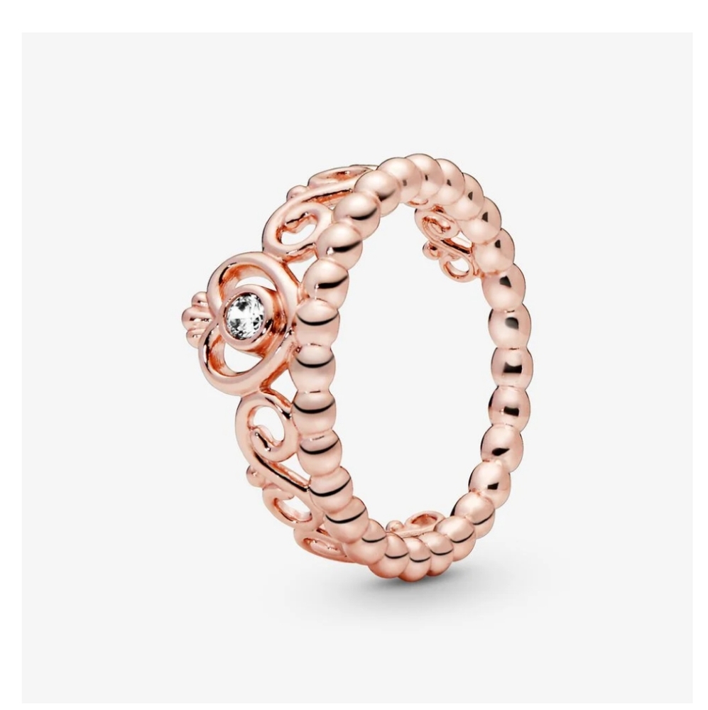 Princess tiara crown ring